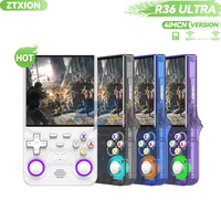 Console de jeu portable R36 Ultra avec fonction Wifi, écran Linux, lecteur de jeux vidéo portable classique rétro R36S