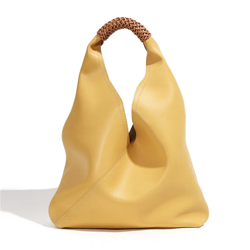 मूल रूप से एक मुख्य फीमी कस्टम प्रवृत्ति लक्जरी डिजाइनर बाल्टी हैंडबैग कंधे की वास्तविक चमड़े की महिलाओं को बैग बैग