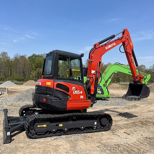 รถขุดขนาดเล็ก Kubota U55-4 มือสองจากญี่ปุ่นแท้ น้ำหนัก 5.5 ตัน แบบ Zero Tail Swing รถขุดไฮดรอลิกขนาดเล็ก สภาพดี ขาย - Product Image 1