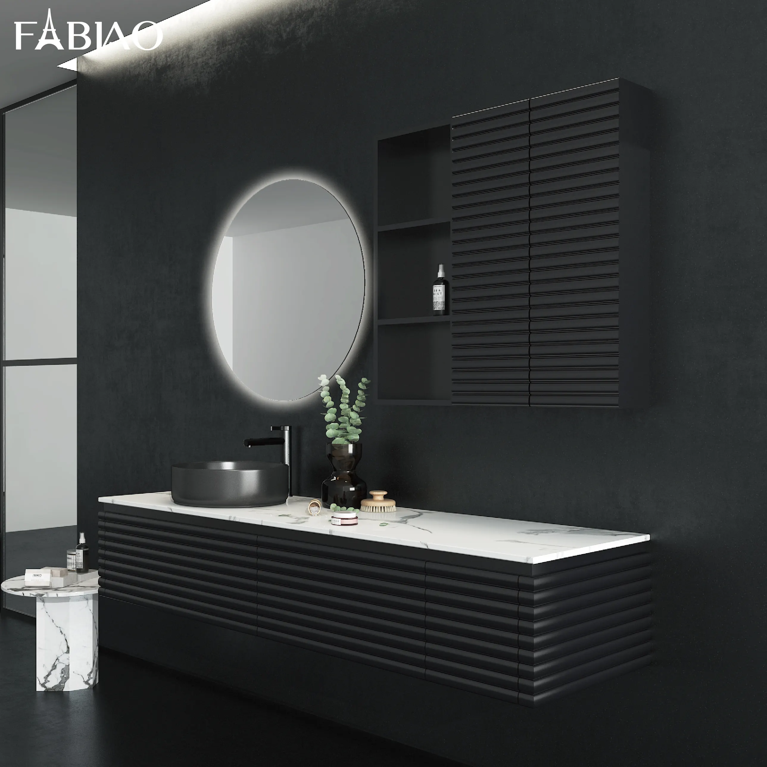 Lavabo de salle de bain moderne avec évier, couleur noire, 1 pièce, nouveau, bon marché