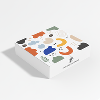 Boîte alimentaire de boulangerie pour retail Boîte d'emballage robuste à rabat avec couvercle à insertion et fond plat