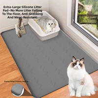 70x40 Zoll Extra-Große Wasserdichte Umweltfreundliche Silikon-Haustiermatte für Katzen & Hunde - Universell Einsetzbar Leicht zu Reinigen Haustierbett & Futterzubehör