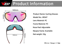 Lunettes de soleil polarisées pour le sport avec 3 verres interchangeables, pour hommes et femmes, cyclisme, vélo, baseball, course à pied, pêche