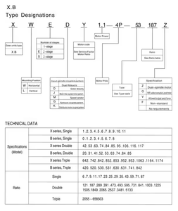 Bền 0.55kw xwd1 cycloidal <span class=keywords><strong>Gear</strong></span> Motor mô-men xoắn cao cycloidal bánh răng giảm tốc để trộn và lái xe - Product Image 5