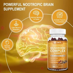 Complément alimentaire cérébral végétalien aux champignons nootropiques OEM/ODM en forme de gommes pour améliorer la mémoire et le sommeil - Product Image 2