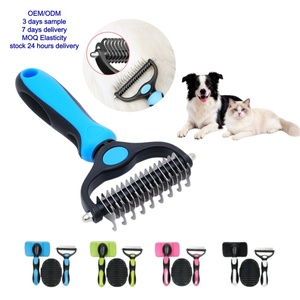 Spazzole e pettini per peli di animali domestici all'ingrosso: sicuri, morbidi, in plastica, di lusso, con design a cartone animato, semplici, pratici, ecologici, multifunzionali per la toelettatura degli animali. - Product Image 1