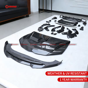 Kit de carrocería ancha estilo 1016 de fibra de carbono seca para Lamborghini URUS S: alerón delantero, alerón trasero, faldones laterales y capó - Product Image 6