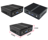 Mini PC Industrial de Alto Rendimiento Sin Ventilador, PC Integrado en Caja, Gráficos Intel UHD, Almacenamiento SSD con Windows 11, Compatible con Procesadores Core de 4ª a 13ª Generación