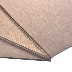 Fabricantes stock 3D patrón de madera ACM placa paneles de pared panel de aluminio materiales de construcción decorativos Panel compuesto de aluminio