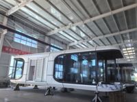 Casa Cápsula Espacial de Lujo, Cabaña Prefabricada Modular Moderna con Ventanas Panorámicas para Resort y Alojamiento Turístico