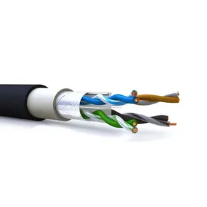 Cable ethernet estándar para exteriores, SFTP/FTP/UTP Cat6 CAT5 Categoría 5m 50m 75 pies