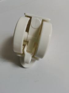 Weißer Kunststoff Twin Castor Wheel Bürostuhl Caster Swivel Feature OEM Unterstützte Möbel rollen - Product Image 3