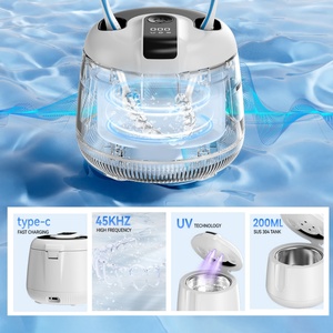 Limpiador Ultrasónico Portátil de 200 ml y 48 KHz para Uso Dental y Doméstico, con Batería, Material ABS+SUS304, 1 Año de Garantía - Product Image 1