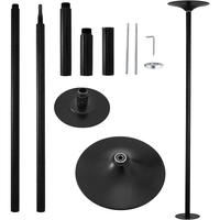 Kit de danse de poteau en acier à hauteur réglable Portable 360 ° filature/pratique à la maison statique pour une utilisation de fête de Pub de Club
