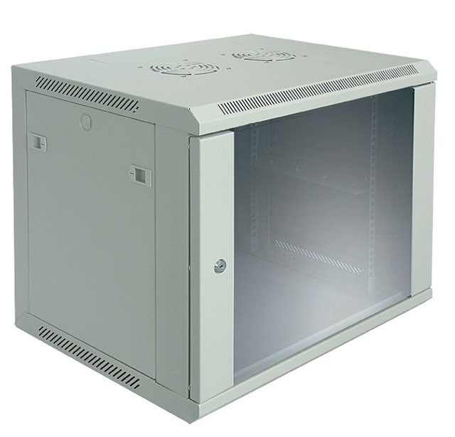 9U 19 Inch Wall-Mounted Network Cabinet Server Rack Enclosure for Electronics & Instruments