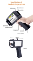 Imprimantes à jet d'encre manuelles portables Machines de codage compactes en plastique pour la production de sacs en papier d'aluminium Impression XP600 pour Flex Egg