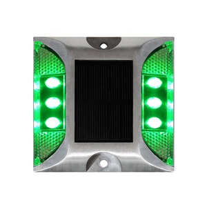 Baliza de Carretera Solar con LED, Resistente al Agua IP68, Anti-estrés, de Aluminio Fundido, con Luz Intermitente Activa, Tipo Ojo de Gato - Product Image 5