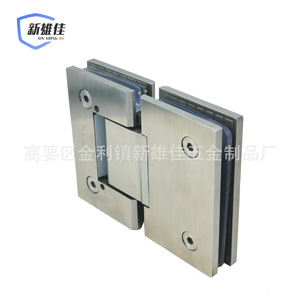 Xinxiongjia 180 Degree Glass <b>Clip</b> 304 Stainless Steel Wall Mount Brushed Finish For Shower Door Hardware - Product Image 4