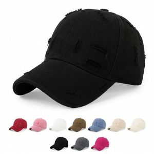 Casquette de baseball unisexe en coton, effet usé, personnalisable, avec logo brodé et boucle réglable, vente en gros - Product Image 2