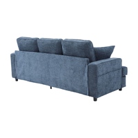 Canapé 3 places moderne et confortable, design mousse, style mi-siècle, simple et modulaire, pour chambre, bureau, appartement familial, mobilier de salon