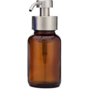 Customized logo Hand Wash 250 ml Amber <strong>Glass</strong> Foam <strong>Soap</strong> <strong>Dispenser</strong> - Product Image 5
