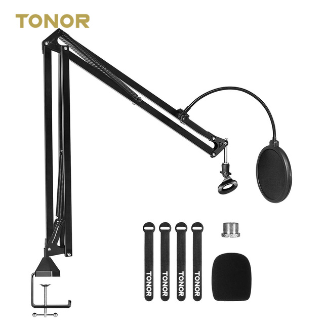 2024 New Arrival TONOR T30 Heavy Duty 2KG Microphone Boom Arm Stand