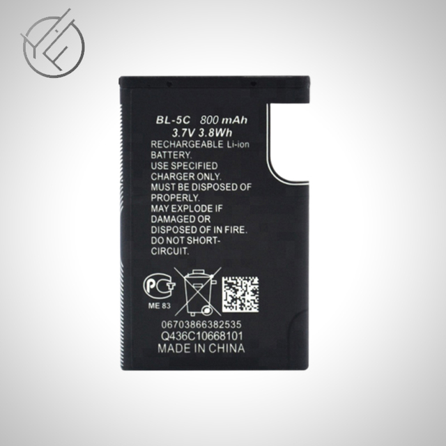 China High Capacity 800mah Mobile Phone Battery for Nokia Samsung Motorola Xiaomi Use