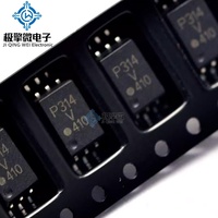 JQW ACPL-P314-500E (SOP-6) (P314 V) Optocoupler Logic Output Chip Isolator Driver SMD Baru Asli Sirkuit Terpadu