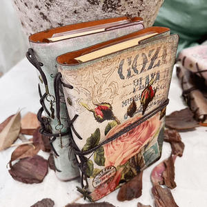 Carnet de notes vintage en cuir de vachette, 90 feuilles A6, journal personnalisé imprimé, imperméable, écriture possible, papeterie de voyage, classeur - Product Image 4