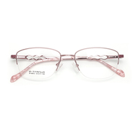 Marcos ópticos de titanio para mujer, nuevo diseño, gafas personalizadas, fabricante