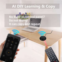 Télécommande universelle IR SMARSECUR TY-S07 avec application WiFi et commande vocale, noire, pour maison intelligente, téléviseur et climatiseur