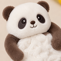 Ensemble de porte-clés en peluche animaux de la forêt, pendentif de sac brodé, cadeau anti-stress