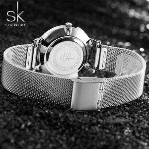 <span class=keywords><strong>Reloj</strong></span> Shengke de Lujo Ultrafino para Mujer, <span class=keywords><strong>Reloj</strong></span> de Cuarzo con Correa de Malla Plateada, <span class=keywords><strong>Reloj</strong></span> de Pulsera para Mujer, <span class=keywords><strong>Reloj</strong></span> de Mujer K0006 - Product Image 6