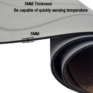 Tapis de yoga et de fitness personnalisé de haute qualité, écologique, résistant à l'eau, épaisseur 5 mm, grand tapis chauffant en caoutchouc PU pour la gym et le Pilates - Product Image 2