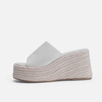 Sandales compensées XINZI RAIN pour femmes, grandes tailles 35-44, à semelle épaisse, style espadrilles, à enfiler, pour l'extérieur, collection 2024
