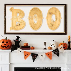 Tabla de aperitivos de madera con forma de BOO para decoración de fiestas de Halloween - Product Image 5