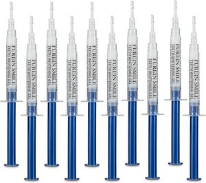 10 PCS Recharges de gel blanchissant pour les dents de 3 ml, Kit de gel blanchissant pour les dents 10x seringues Super Value 4-9 Nuances plus blanches - Product Image 1