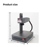 Machine de marquage et de gravure laser fibre 3D dynamique couleur Mopa Raycus Jpt 20W/30W/50W pour métal, mini étiquette NFC RFID 13,56 MHz