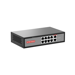 Commutateur PoE Gigabit 8 ports de haute qualité Commutateurs réseau non gérés avec 2 ports de liaison montante 10/100/1000Mbps pour caméra IP - Product Image 1