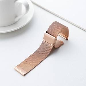 <span class=keywords><strong>Bracelet</strong></span> de montre en maille milanaise en acier inoxydable de qualité supérieure, à libération rapide, <span class=keywords><strong>bracelet</strong></span> en métal universel de remplacement pour montres intelligentes - Product Image 5