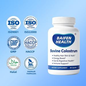 Capsules de colostrum bovin en marque blanche OEM/ODM pour la santé intestinale, la croissance des cheveux, l'énergie et le soutien immunitaire pour adultes - Product Image 3
