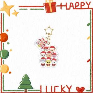 Vendita all'ingrosso <span class=keywords><strong>Kpop</strong></span> Merch <span class=keywords><strong>Shop</strong></span> SKZ natale Idol portachiavi K-pop personalizzato <span class=keywords><strong>Kpop</strong></span> carino randagio acrilico portachiavi - Product Image 6