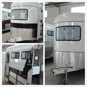 Remorque d'occasion australienne pour 2 chevaux, chargement oblique, personnalisable, prix de vente, remorques pour chevaux - Product Image 4