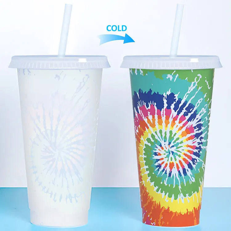 Cute Halloween Color Changing Reusable Cold Cup