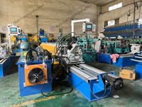Machine de formage à froid de profilés en C à réglage rapide de la taille, hydraulique et automatique, homologuée CE, service OEM pour la construction de charpentes en acier