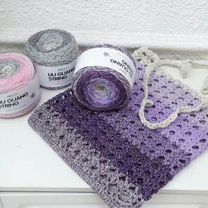 Hilo mixto de algodón teñido al por mayor transfronterizo 200g Ball OE Technics Anti-Pilling tejido <span class=keywords><strong>a</strong></span> mano ganchillo sombrero cojín bolsa hilo - Product Image 1