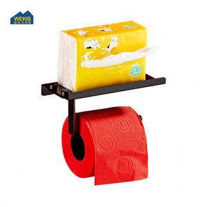 Modern Aluminum Wall Mount <b>Shelf</b> Storage Tissue Paper Roll Holder Phone with Screws <b>for</b> Bathroom and <b>Kitchen</b> - Product Image 6