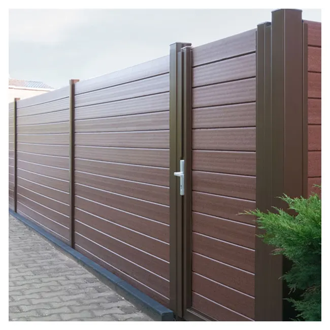 Anti UV creak-resistant windproof wood plastic composite decorative garden fence factory in china with CE