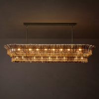 Lustre moderne de luxe américain pour salon, chambre de villa, salle à manger, grande lampe suspendue décorative