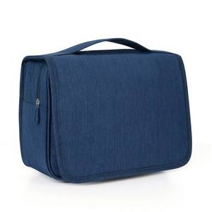 Bolsa de viaje con logotipo personalizado para artículos de tocador, bolsas de cosméticos colgantes impermeables con cierre de cremallera, material de tela - Product Image 6